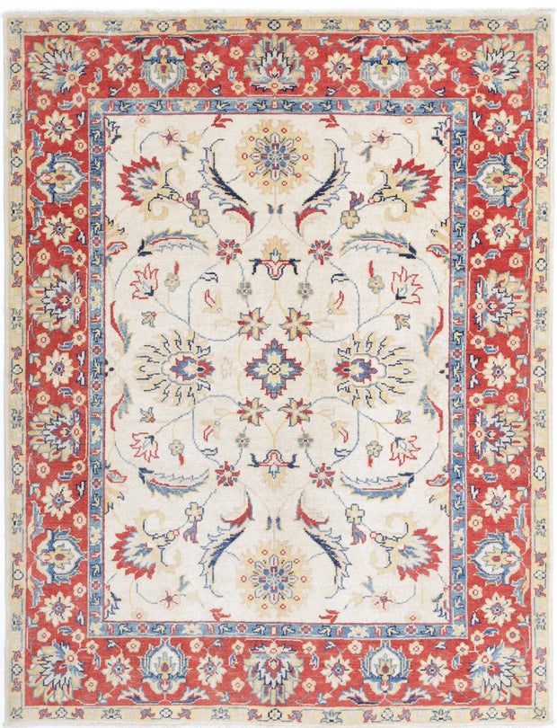 Hand Knotted Ziegler Farhan Gul Wool Rug 4' 10" x 6' 4" - No. AT28118