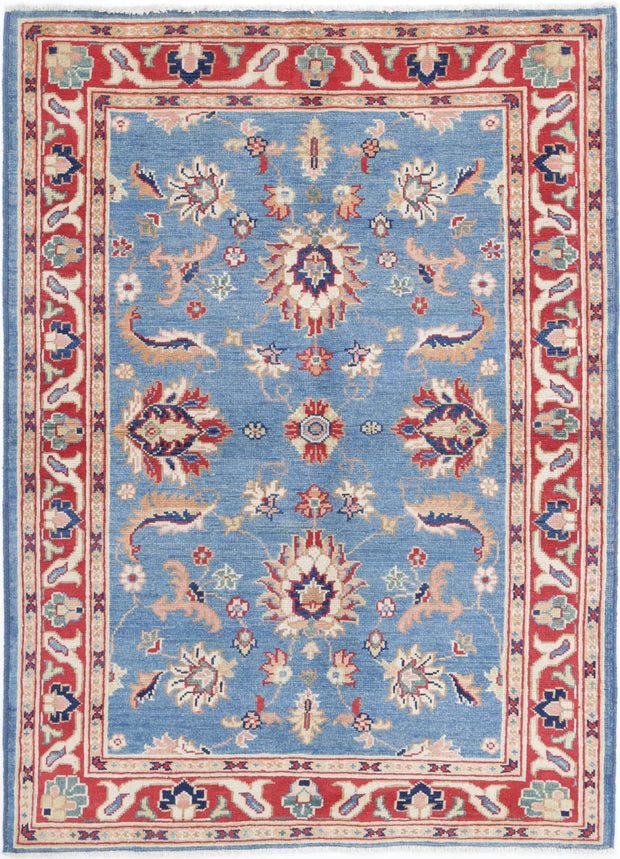 Hand Knotted Ziegler Farhan Gul Wool Rug 4' 1" x 5' 11" - No. AT28234