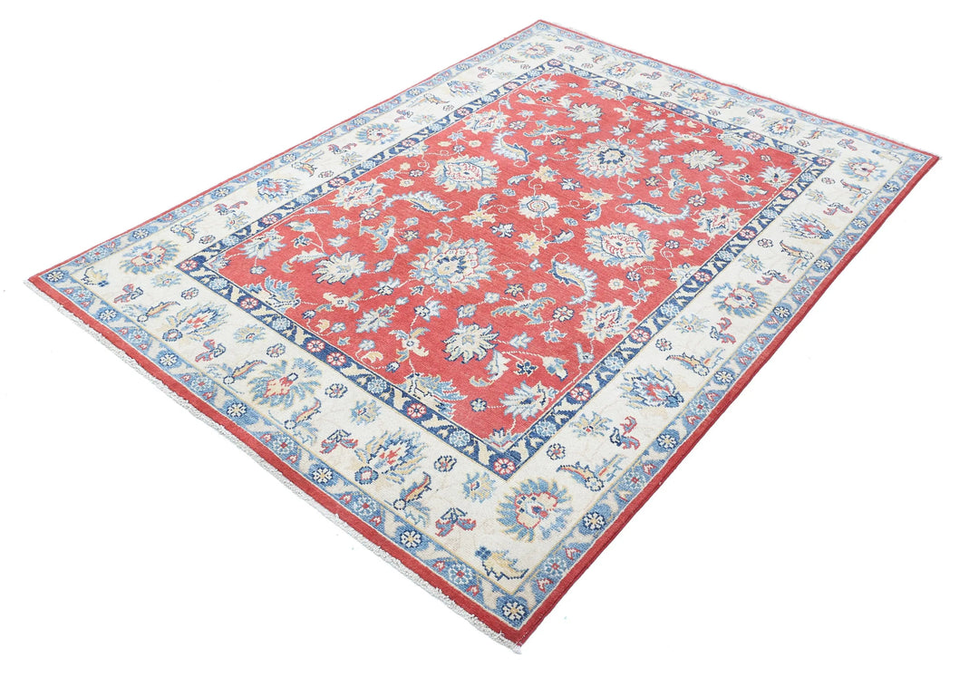 Afghan Ziegler Farhan Gul Rug 4' 9" x 6' 8" Hand-Knotted | No. AT85239