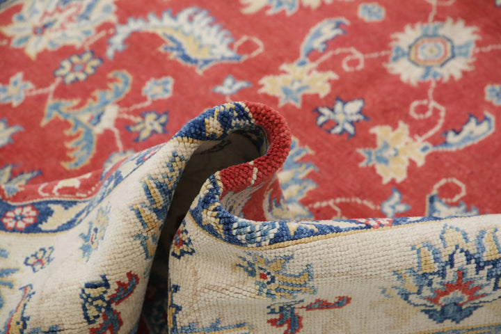Afghan Ziegler Rug 4' 9" x 6' 9" Hand-Knotted | No. AT10668