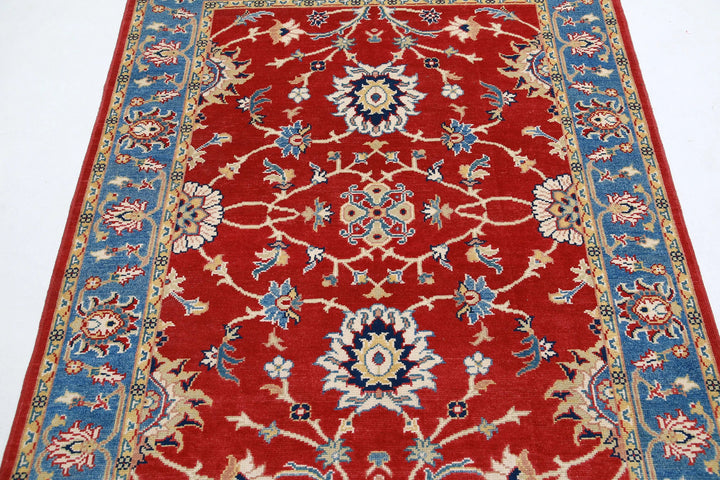 Afghan Ziegler Farhan Gul Rug 5' 0" x 6' 3" Hand-Knotted | No. AT31758