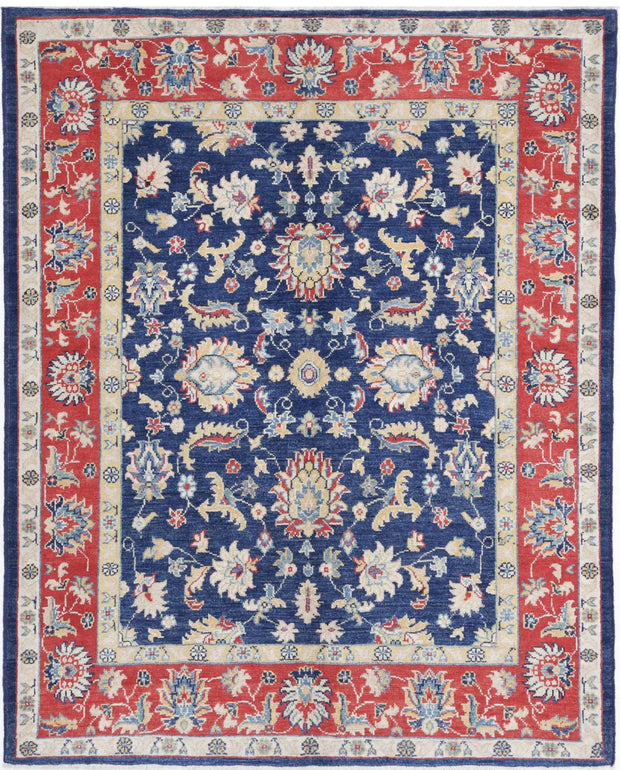 Hand Knotted Ziegler Farhan Gul Wool Rug 5' 0" x 6' 4" - No. AT84705