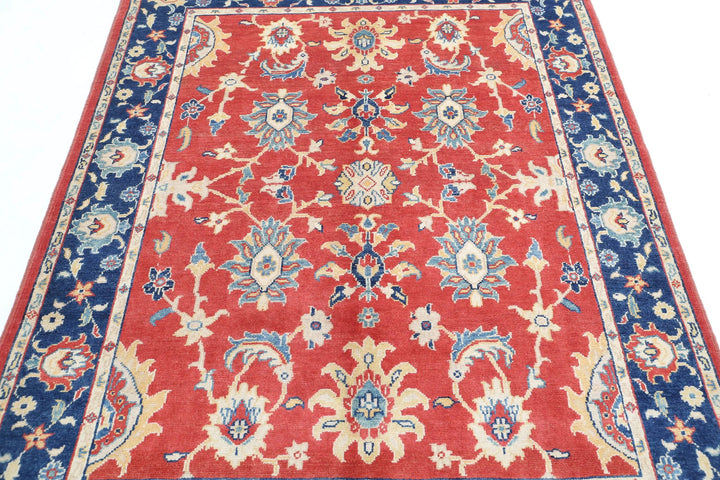 Afghan Ziegler Farhan Gul Rug 5' 0" x 6' 5" Hand-Knotted | No. AT53600