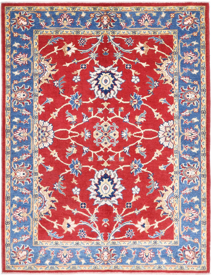 Afghan Ziegler Farhan Gul Rug 5' 1" x 6' 6" Hand-Knotted