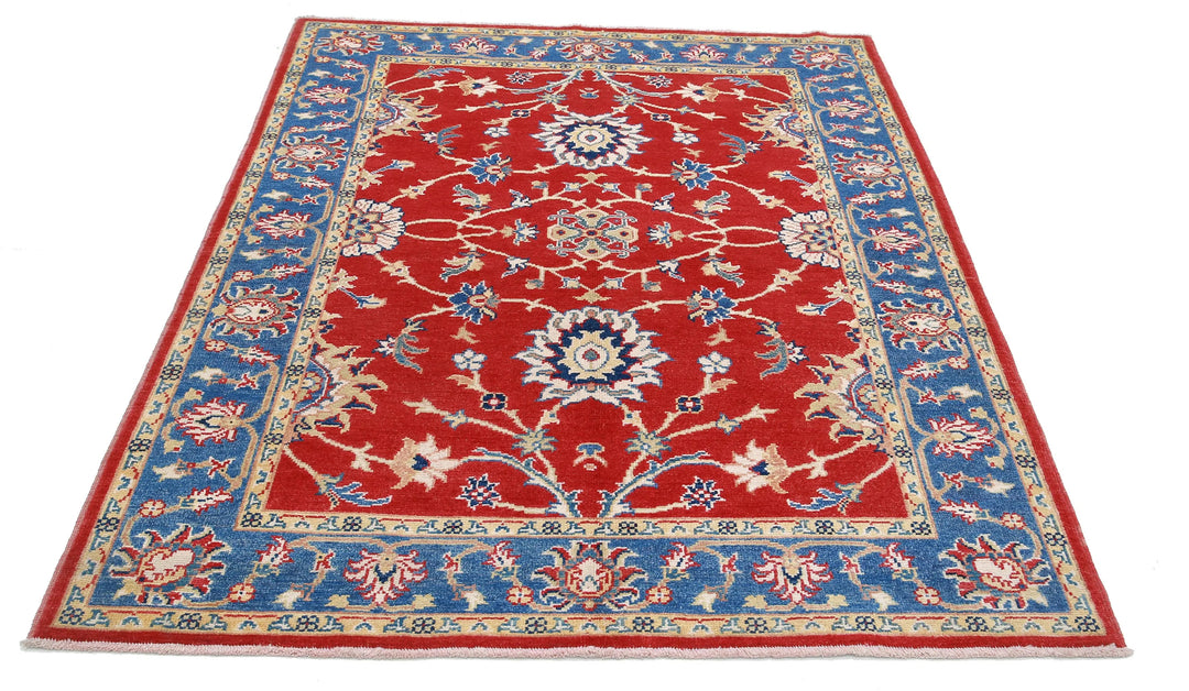 Afghan Ziegler Farhan Gul Rug 5' 1" x 6' 6" Hand-Knotted | No. AT79133