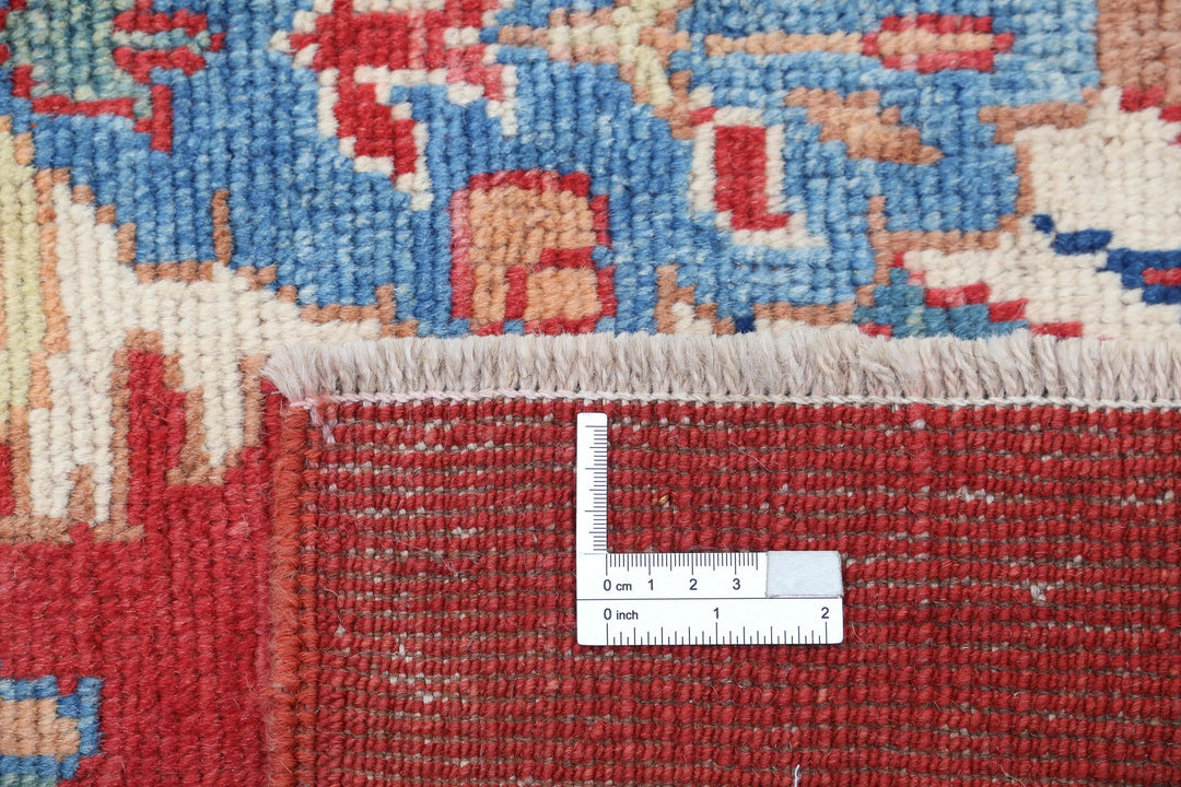 Afghan Ziegler Rug 5' 1" x 6' 7" Hand-Knotted | No. AT38415