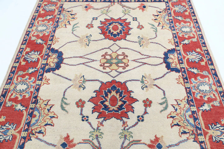 Afghan Ziegler Farhan Gul Rug 5' 1" x 6' 9" Hand-Knotted | No. AT77948