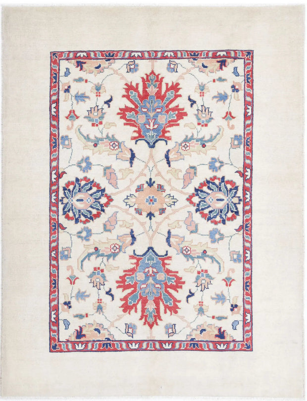 Hand Knotted Ziegler Farhan Gul Wool Rug 5' 1" x 6' 9" - No. AT85498