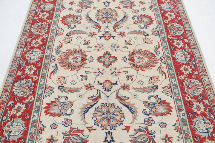 Afghan Ziegler Rug 5' 6" x 7' 3" Hand-Knotted | No. AT53748
