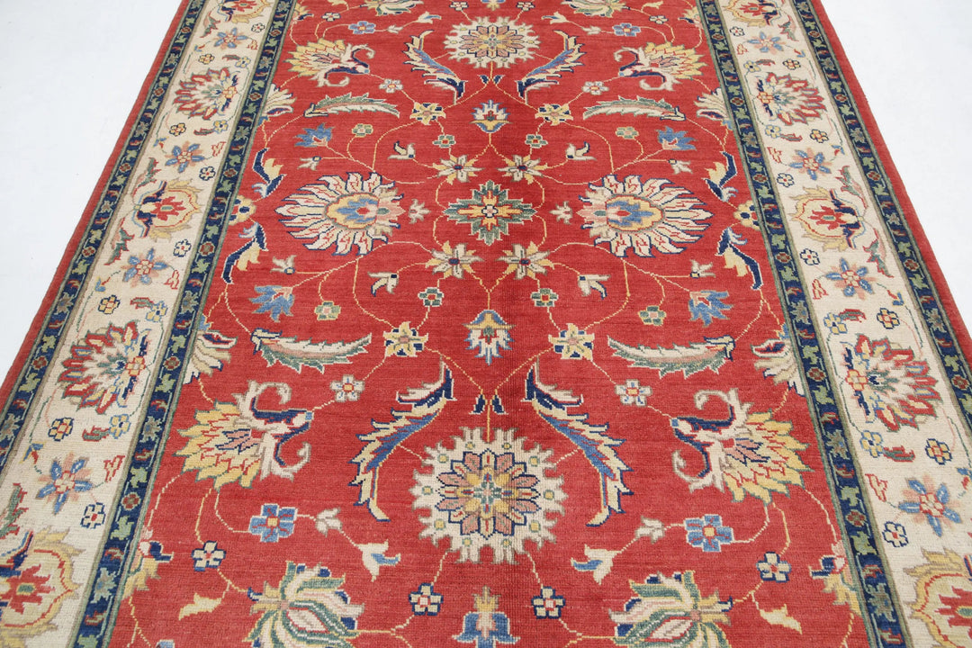 Afghan Ziegler Rug 6' 5" x 9' 8" Hand-Knotted | No. AT51201