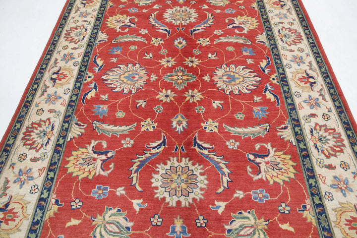 Afghan Ziegler Rug 6' 5" x 9' 8" Hand-Knotted | No. AT51201
