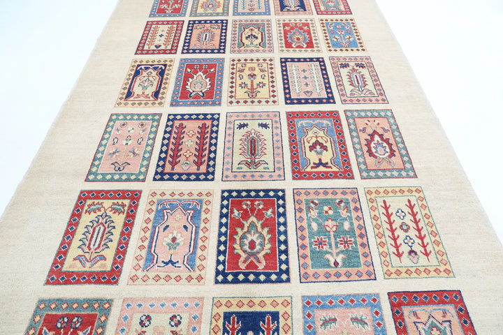 Afghan Ziegler Rug 6' 7" x 11' 2" Hand-Knotted | No. AT38261