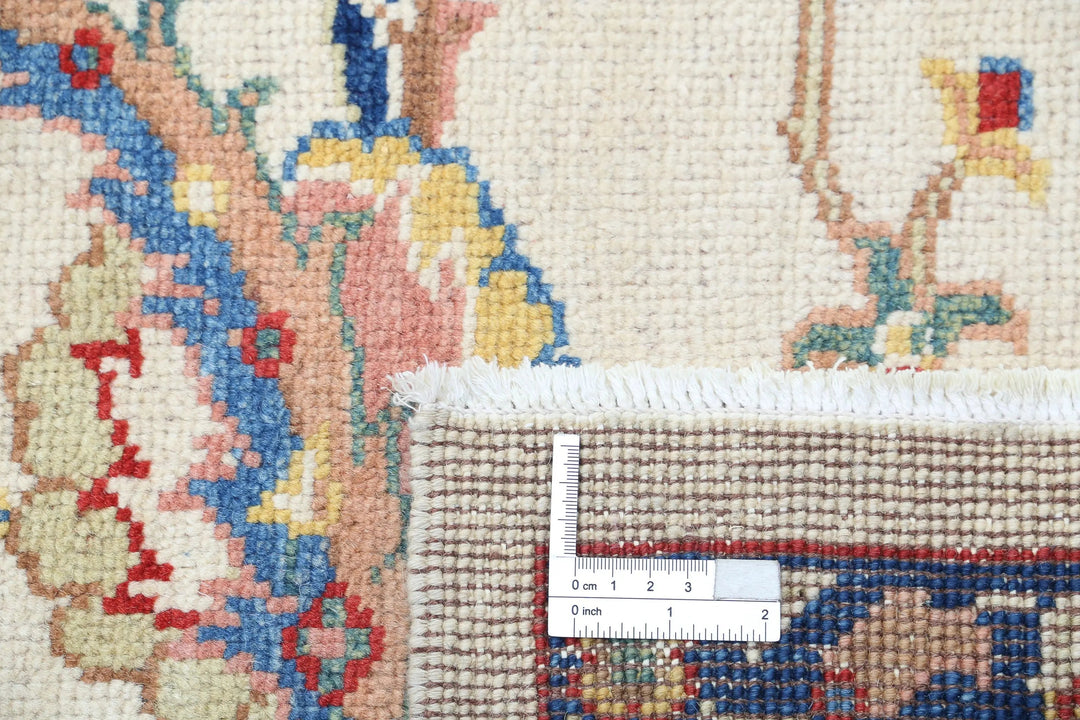 Afghan Ziegler Rug 6' 7" x 9' 3" Hand-Knotted | No. AT66628