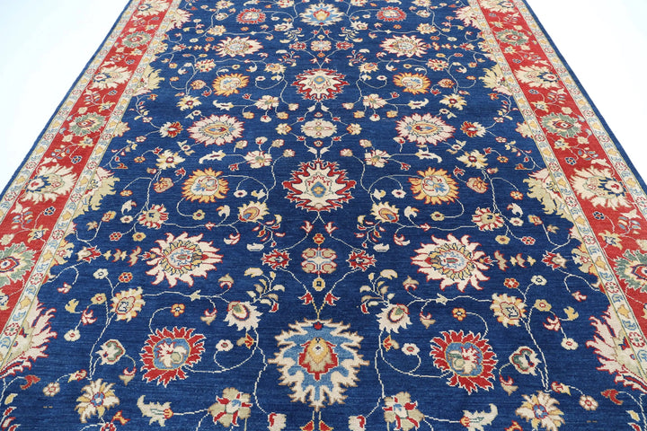 Afghan Ziegler Rug 8' 10" x 12' 3" Hand-Knotted | No. AT12689