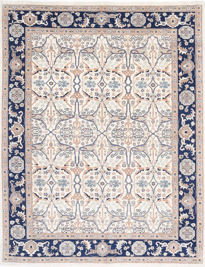 Afghan Ziegler Rug 8' 11" x 11' 5" Hand-Knotted