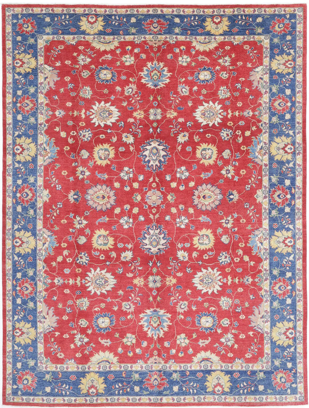 Hand Knotted Ziegler Farhan Gul Wool Rug 8' 11" x 11' 8" - No. AT17088