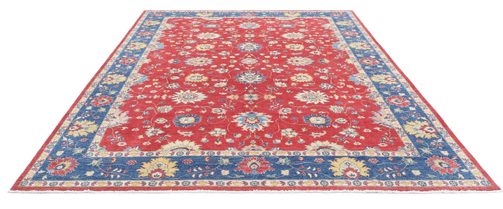 Afghan Ziegler Rug 8' 11" x 11' 8" Hand-Knotted | No. AT17088