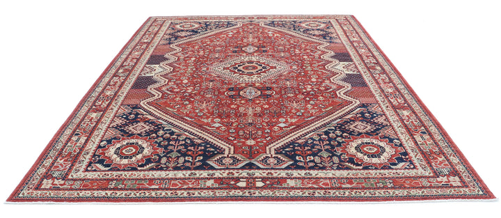Afghan Ziegler Rug 9' 1" x 11' 7" Hand-Knotted | No. AT22105