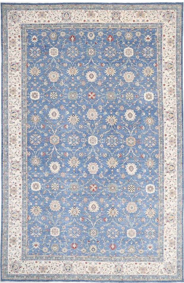 Hand Knotted Ziegler Farhan Wool Rug 13' 2" x 20' 9" - No. AT61657