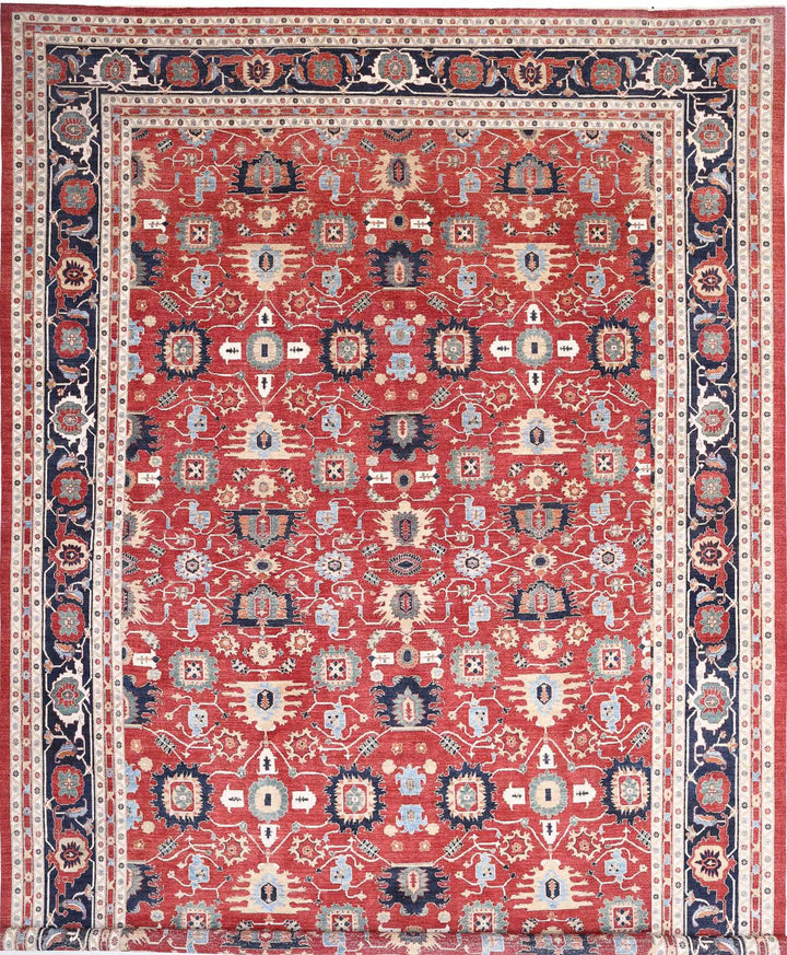 Afghan Ziegler Farhan Rug 17' 8" x 25' 9" Hand-Knotted
