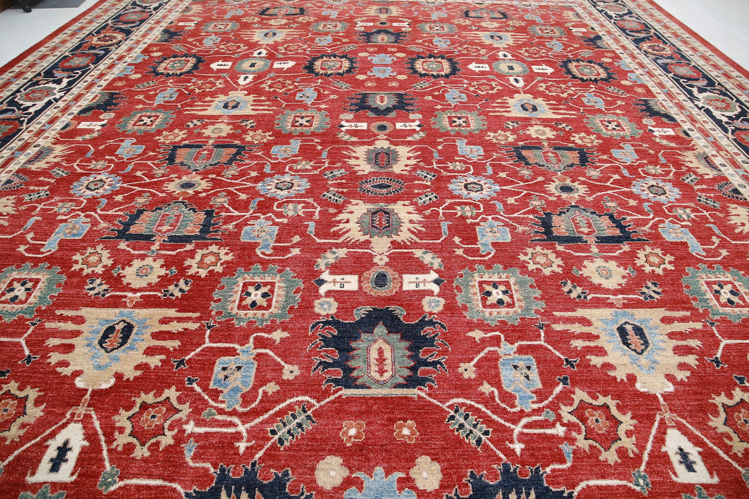 Afghan Ziegler Farhan Rug 17' 8" x 25' 9" Hand-Knotted | No. AT77915
