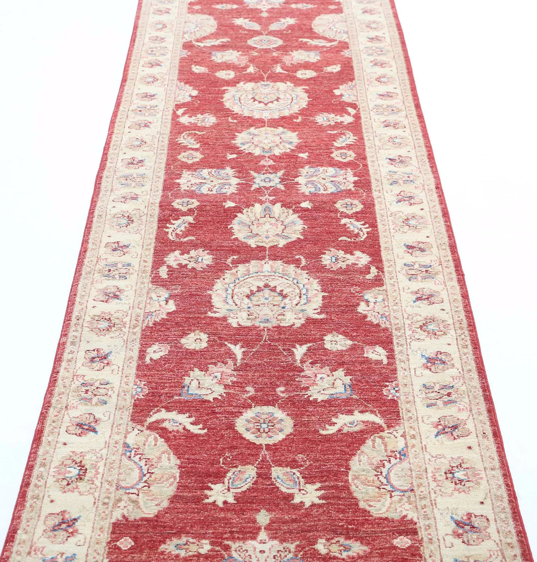 Afghan Ziegler Rug 2' 6" x 10' 0" Hand-Knotted | No. AT16375