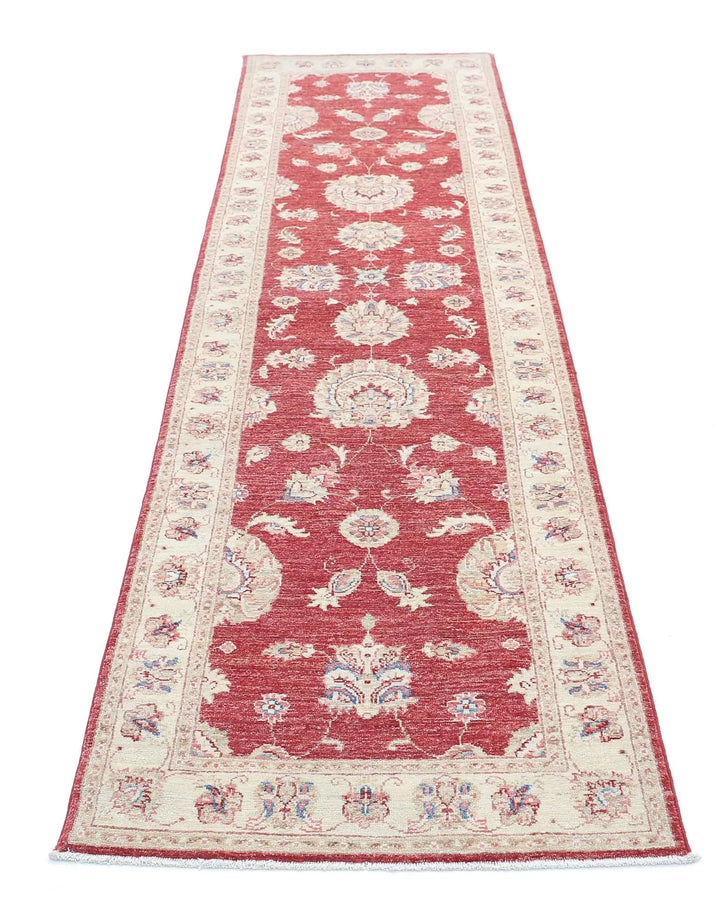 Afghan Ziegler Rug 2' 6" x 10' 0" Hand-Knotted | No. AT16375
