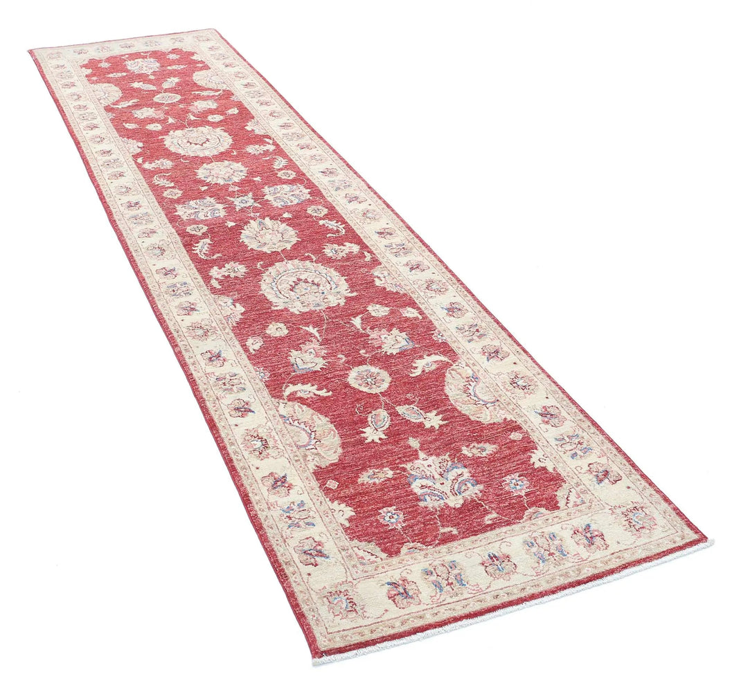 Afghan Ziegler Rug 2' 6" x 10' 0" Hand-Knotted | No. AT16375