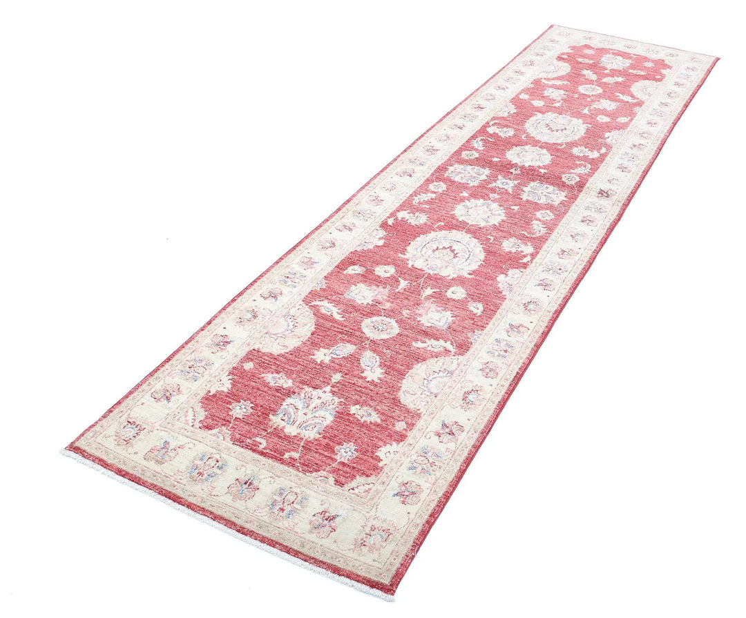 Afghan Ziegler Rug 2' 6" x 10' 0" Hand-Knotted | No. AT16375