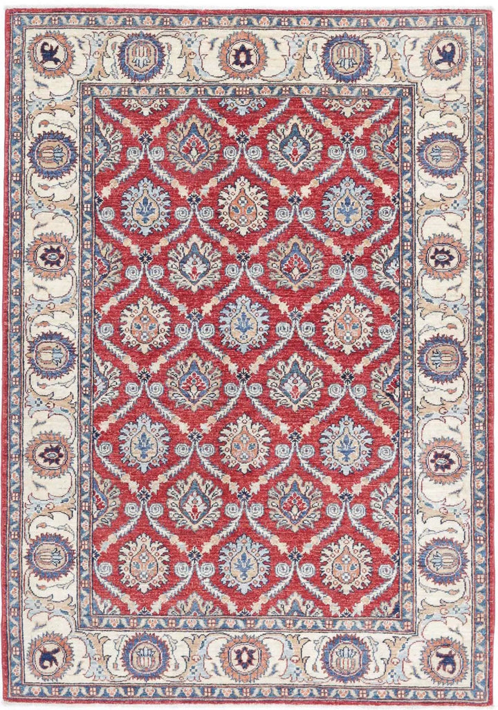 Afghan Ziegler Farhan Rug 3' 10" x 5' 9" Hand-Knotted
