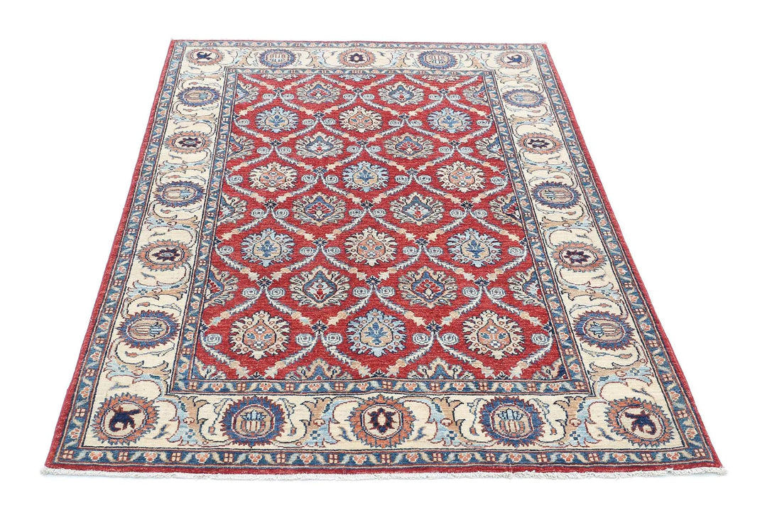 Afghan Ziegler Farhan Rug 3' 10" x 5' 9" Hand-Knotted | No. AT46057