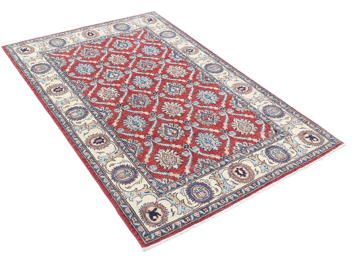 Afghan Ziegler Farhan Rug 3' 10" x 5' 9" Hand-Knotted | No. AT46057