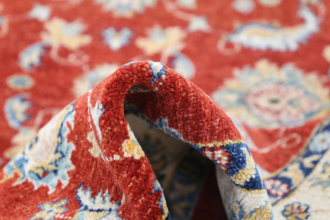 Afghan Ziegler Rug 3' 11" x 5' 9" Hand-Knotted | No. AT40259