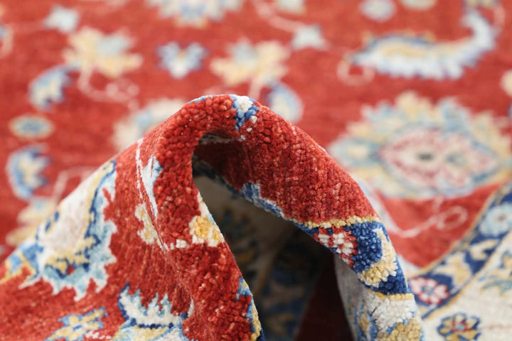Afghan Ziegler Rug 3' 11" x 5' 9" Hand-Knotted | No. AT40259