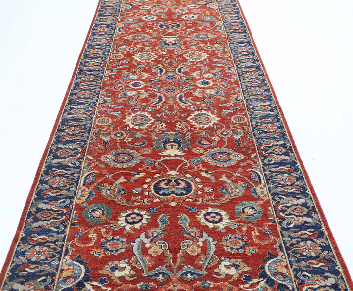 Hand Knotted Ziegler Farhan Wool Rug 4' 0" x 13' 6" - No. AT646975