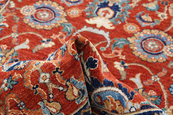 Hand Knotted Ziegler Farhan Wool Rug 4' 0" x 13' 6" - No. AT646975