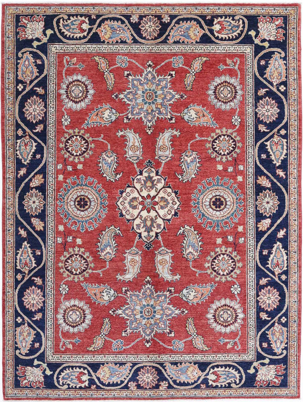 Hand Knotted Ziegler Farhan Wool Rug 4' 10" x 6' 5" - No. AT92054