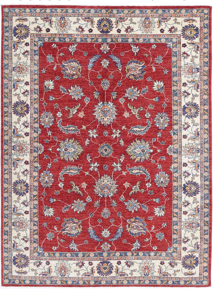 Hand Knotted Ziegler Farhan Wool Rug 4' 9" x 6' 7" - No. AT357168