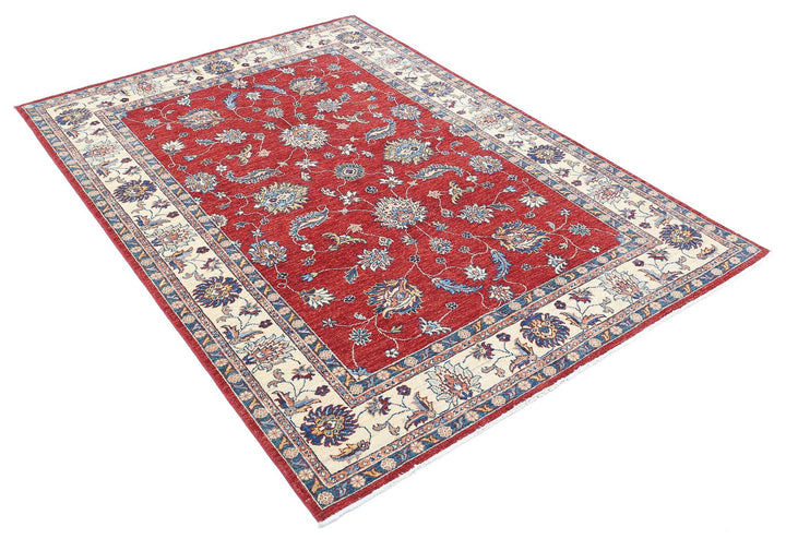 Hand Knotted Ziegler Farhan Wool Rug 4' 9" x 6' 7" - No. AT357168
