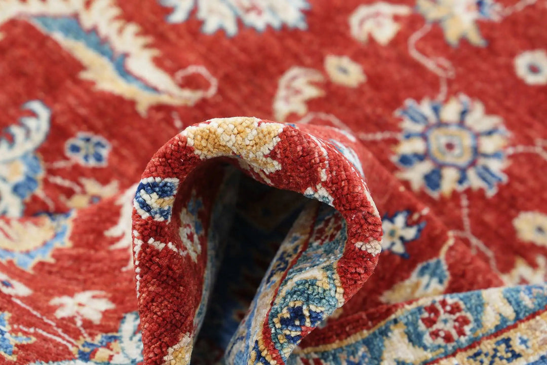 Afghan Ziegler Farhan Rug 5' 0" x 6' 7" Hand-Knotted | No. AT23113