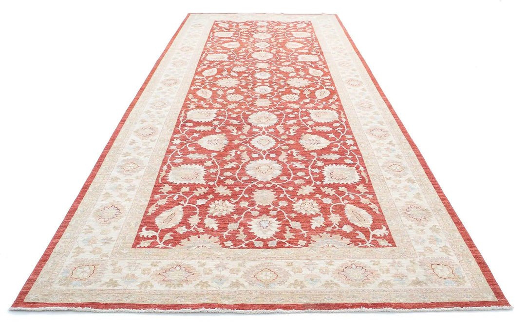 Afghan Ziegler Farhan Rug 6'7" x 16'0" Hand-Knotted | No. AT66563