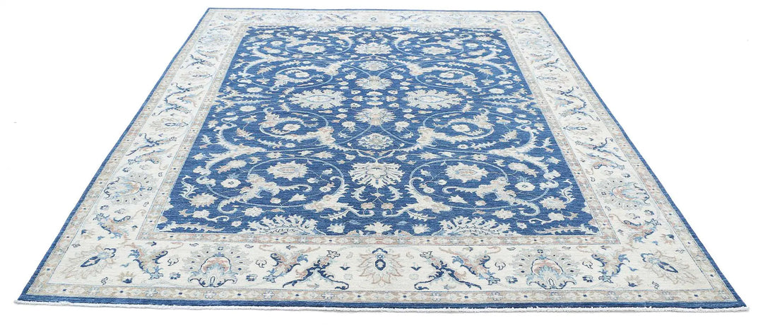 Afghan Ziegler Farhan Rug 7' 10" x 9' 6" Hand-Knotted | No. AT56303
