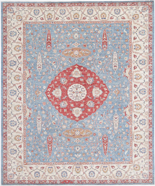 Hand Knotted Ziegler Farhan Wool Rug 8' 0" x 9' 9" - No. AT70939