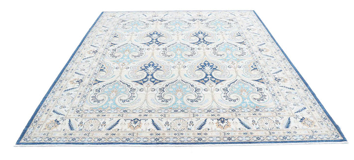 Afghan Ziegler Rug 8' 2" x 9' 5" Hand-Knotted | No. AT43563