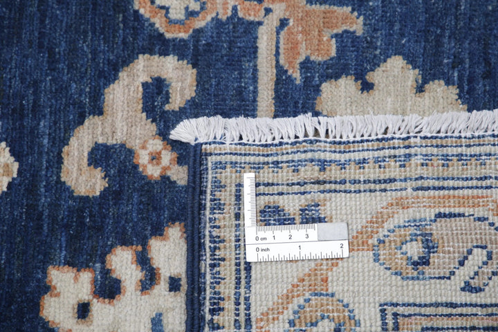 Blue Afghan Ziegler Rug 8' 7" x 11' 3" Hand-Knotted | No. AT36430