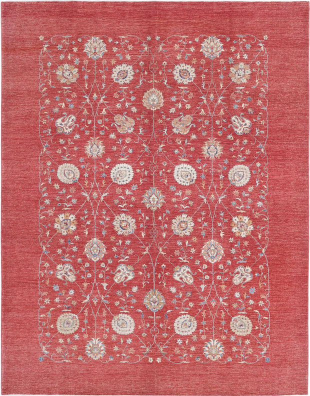 Hand Knotted Ziegler Farhan Wool Rug 9' 0" x 11' 6" - No. AT36478