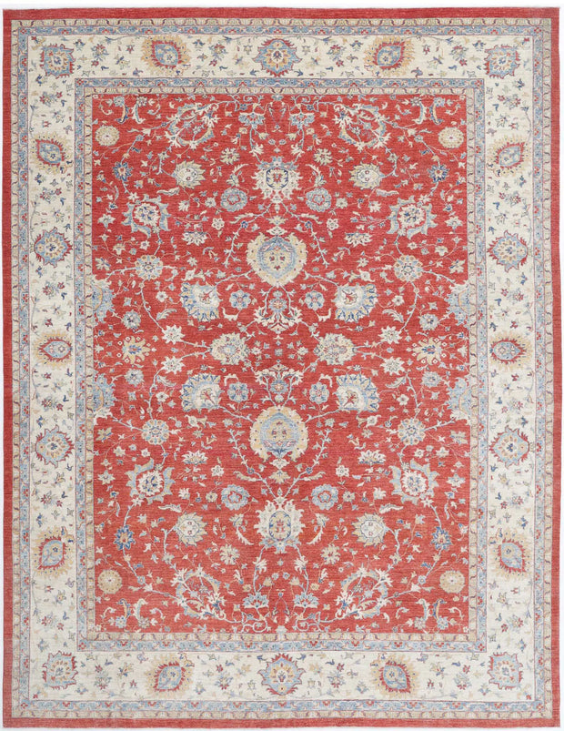 Hand Knotted Ziegler Farhan Wool Rug 9' 11" x 13' 2" - No. AT13046