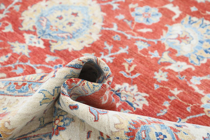 Afghan Ziegler Farhan Rug 9' 11" x 13' 2" Hand-Knotted | No. AT13046