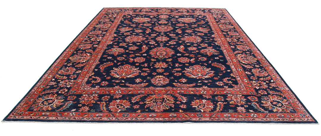 Afghan Ziegler Rug 9' 11" x 13' 7" Hand-Knotted | No. AT23738