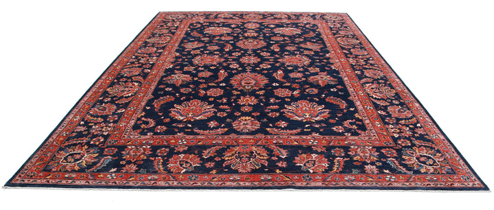 Afghan Ziegler Rug 9' 11" x 13' 7" Hand-Knotted | No. AT23738